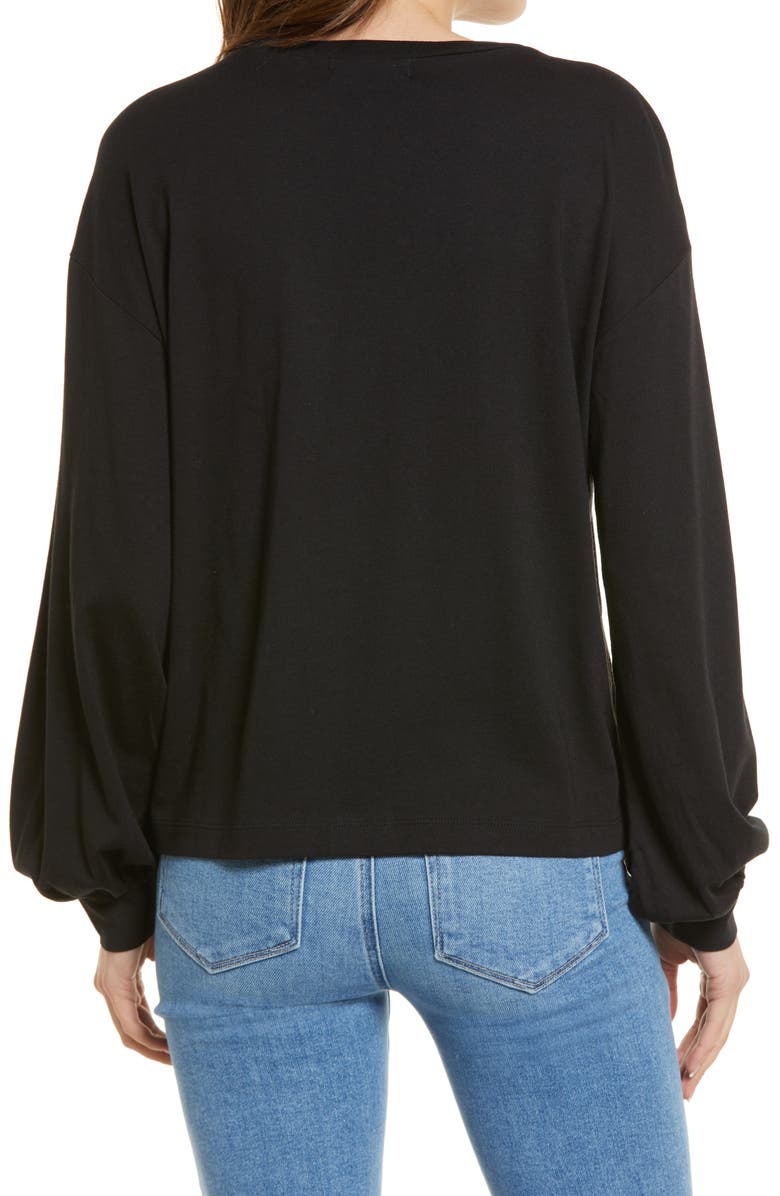Treasure & Bond Blouson Sleeve Knit Top, Alternate, color,