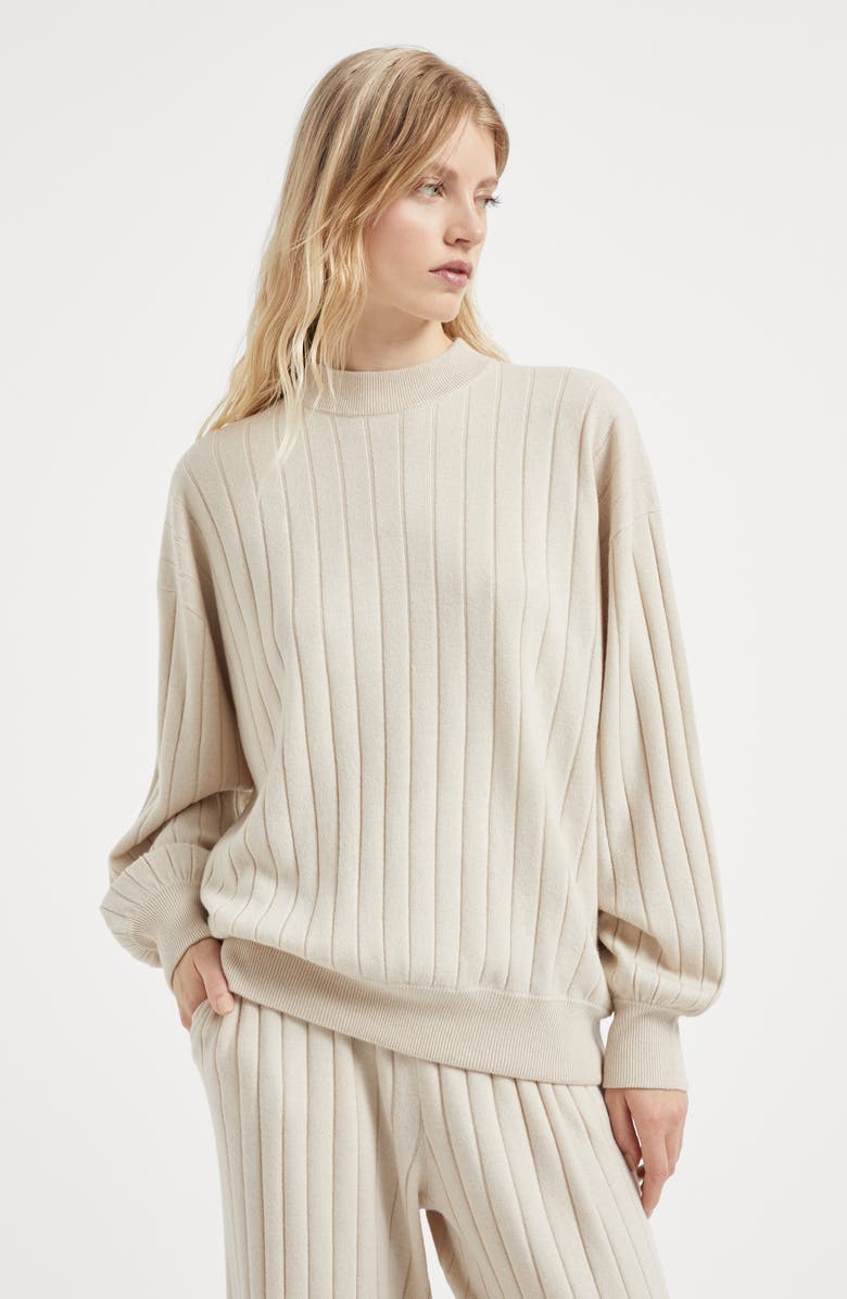 Brunello Cucinelli Cashmere sweater with monili, Alternate, color, 
