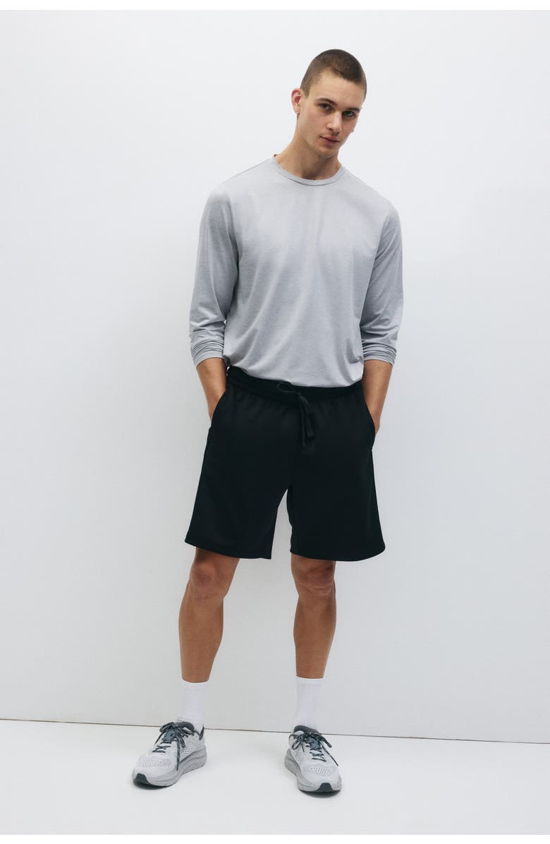 H&M Regular Fit Sports Shorts With Drymove, Alternate, color, Black