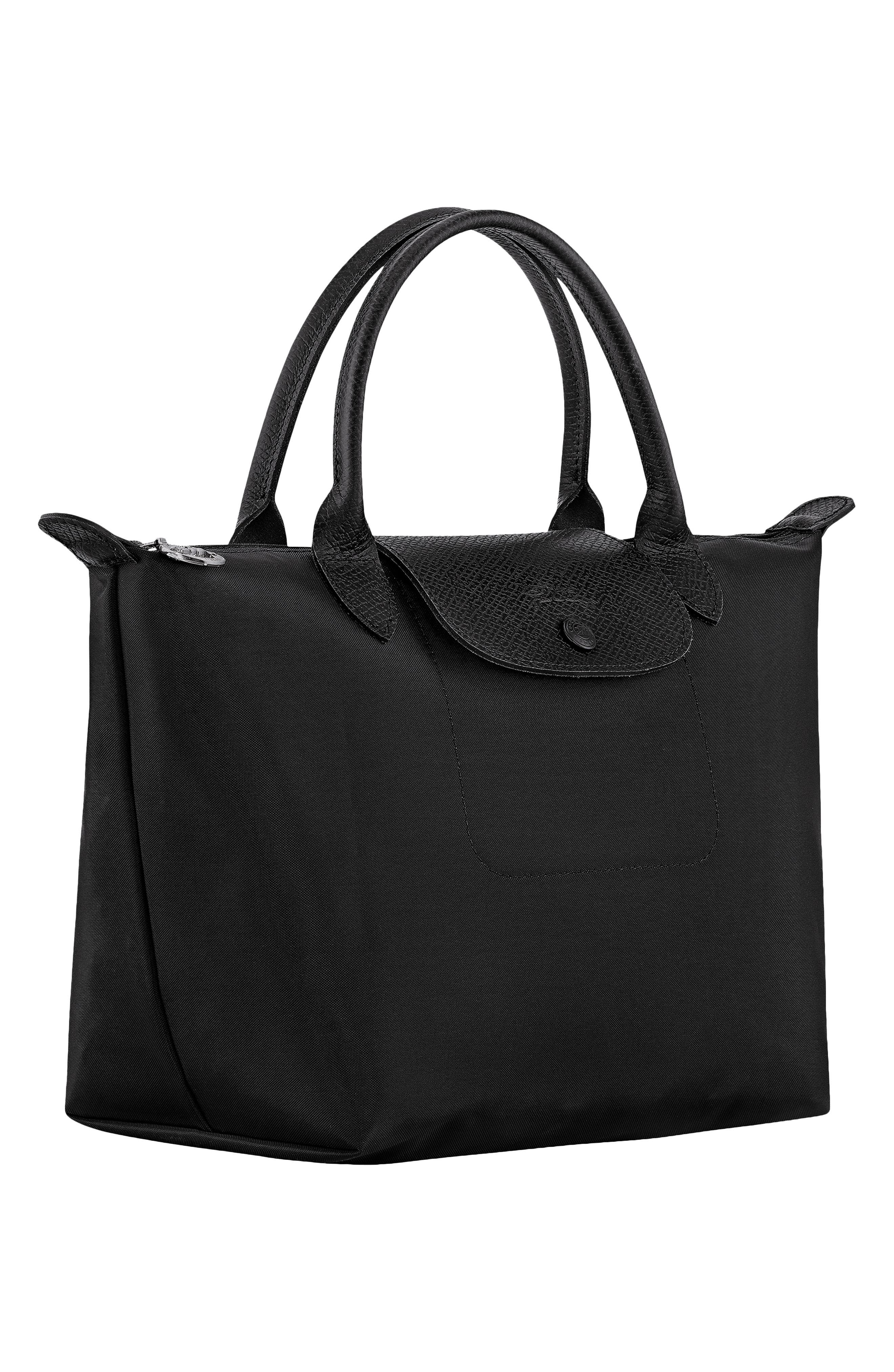 Longchamp Small Le Pliage One Top Handle Bag, Alternate, color, Black