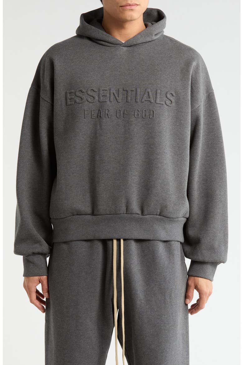Classic Cotton Blend Hoodie, Main, color, CHARCOAL HEATHER