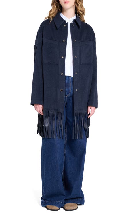 Midnight Cowboy Cashmere Fringe Jacket