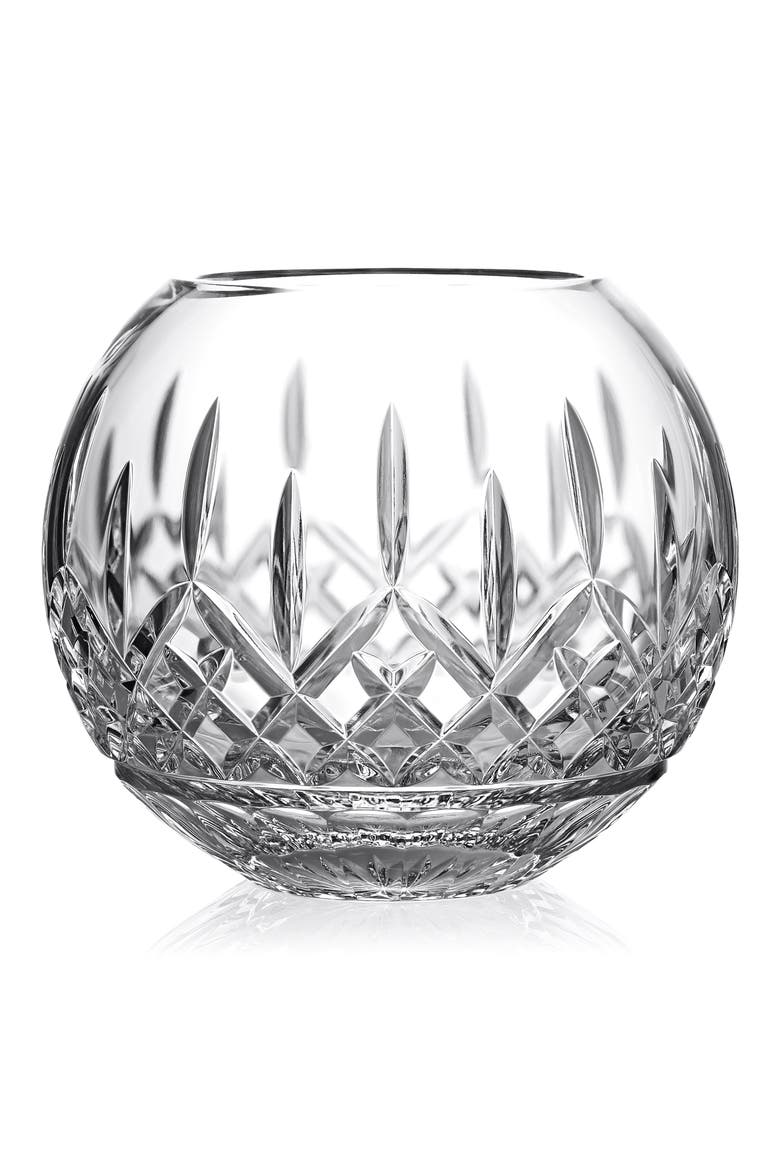Lismore Crystal Rose Bowl, Main, color, NO COLOR