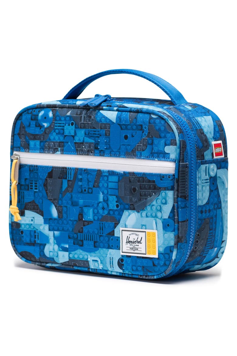 Kids' LEGO® Pop Quiz Lunch Bag, Alternate, color, ABSTRACT BRICKS BLUE