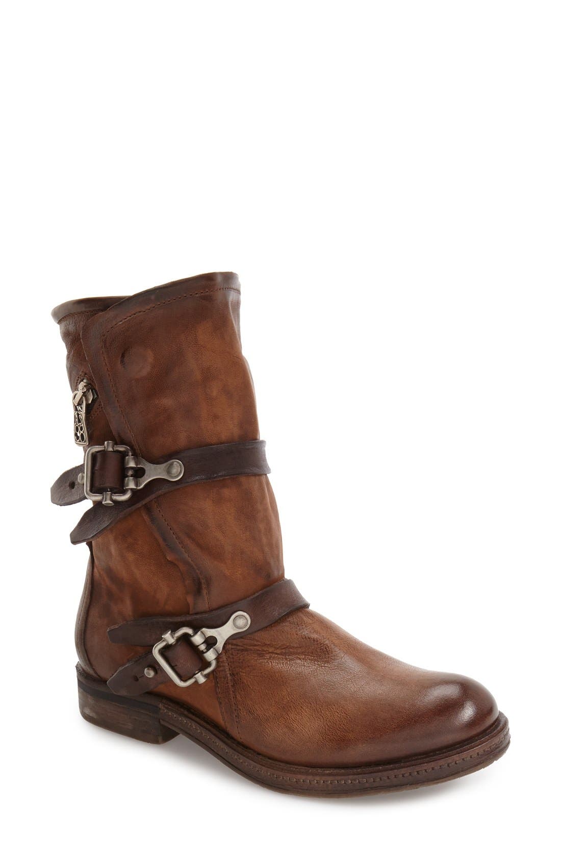 A.S.98 Vega Buckle Strap Boot, Main, color, 