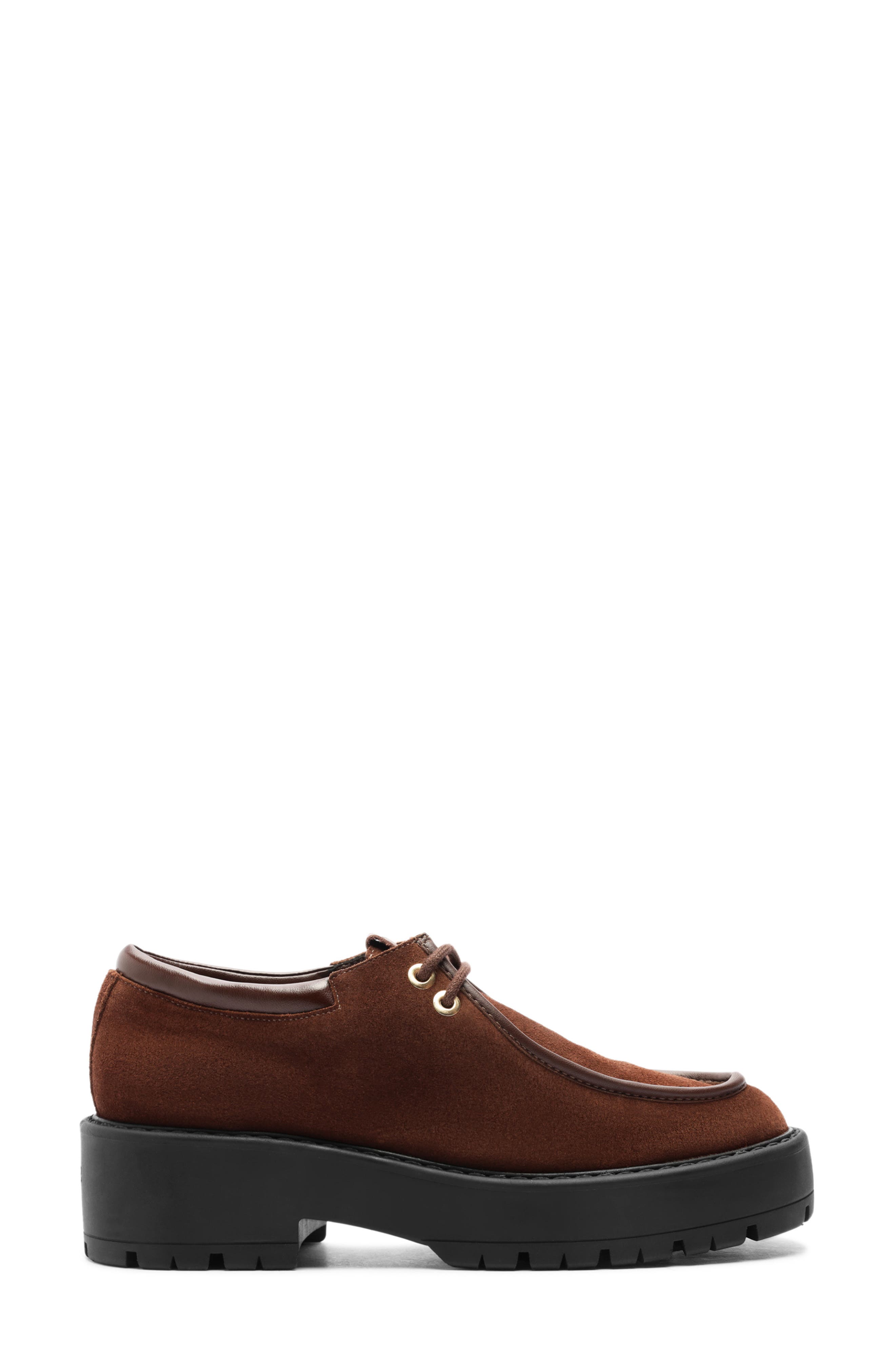 Schutz Cia Platform Loafer, Alternate, color, Root Brown