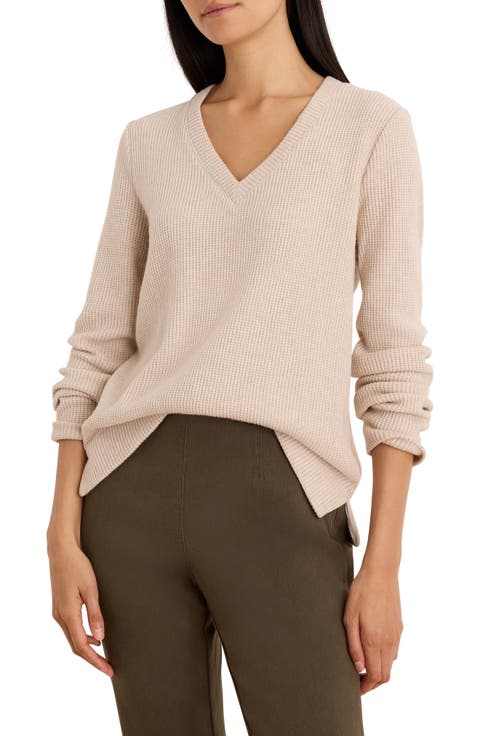 Soft Waffle Thermal V-Neck Top