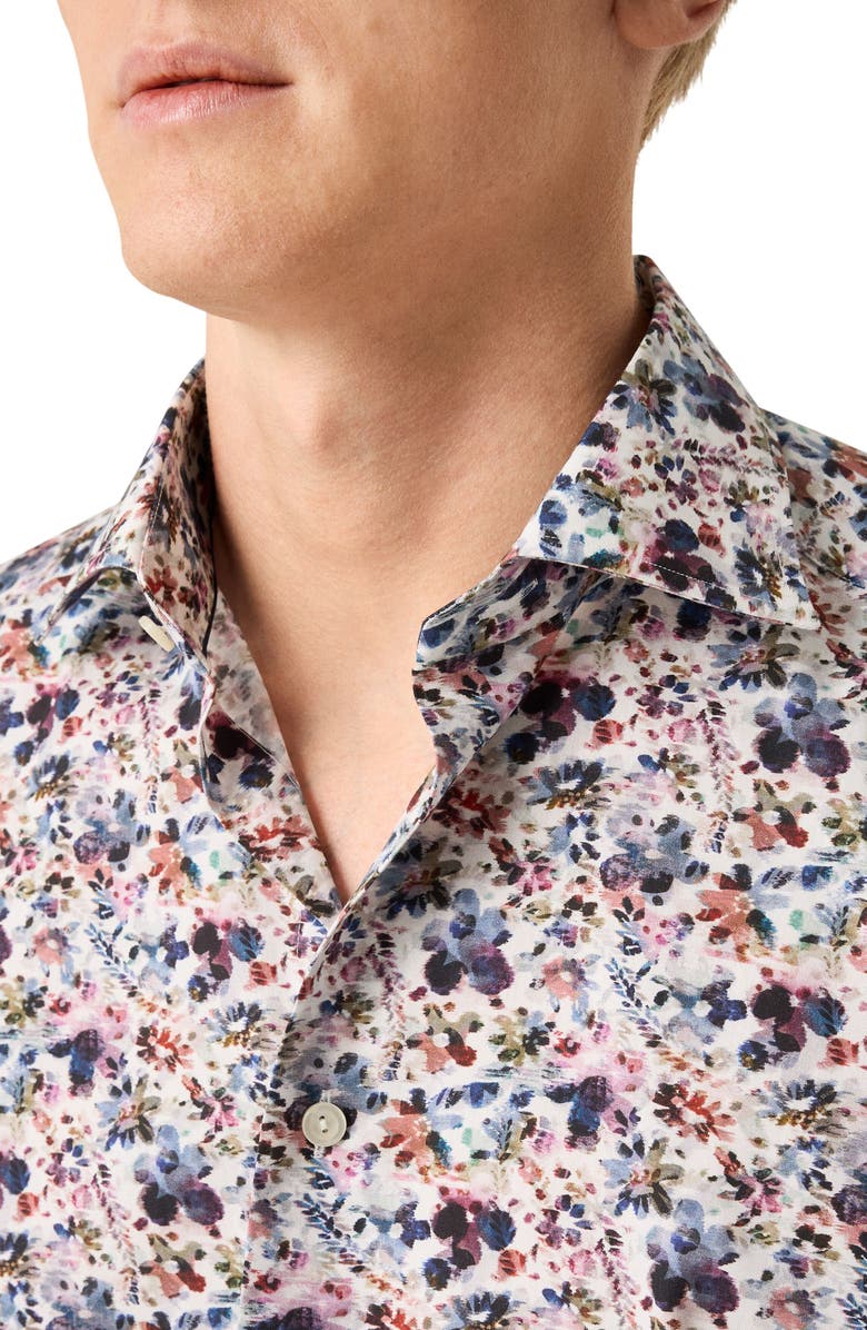 Eton Contemporary Fit Floral Dress Shirt, Alternate, color,