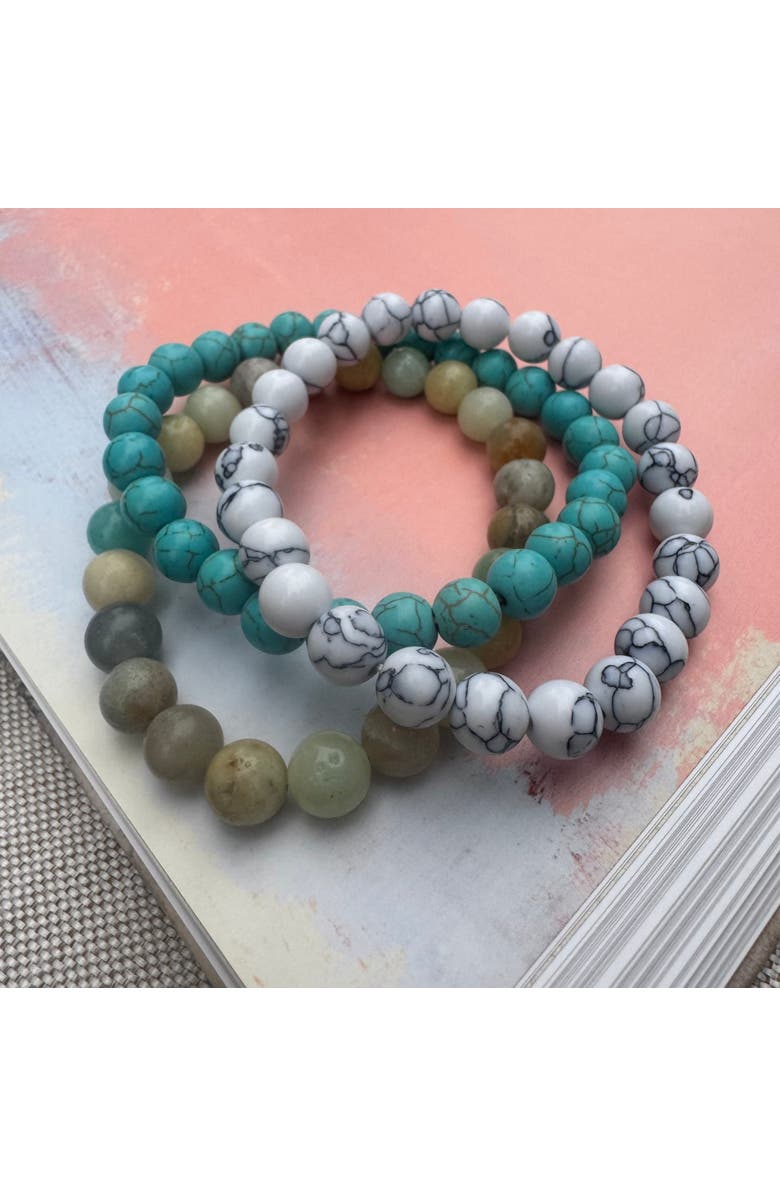 Erin McDermott Jewelry Tranquility Trio Stack, Alternate, color, Blue