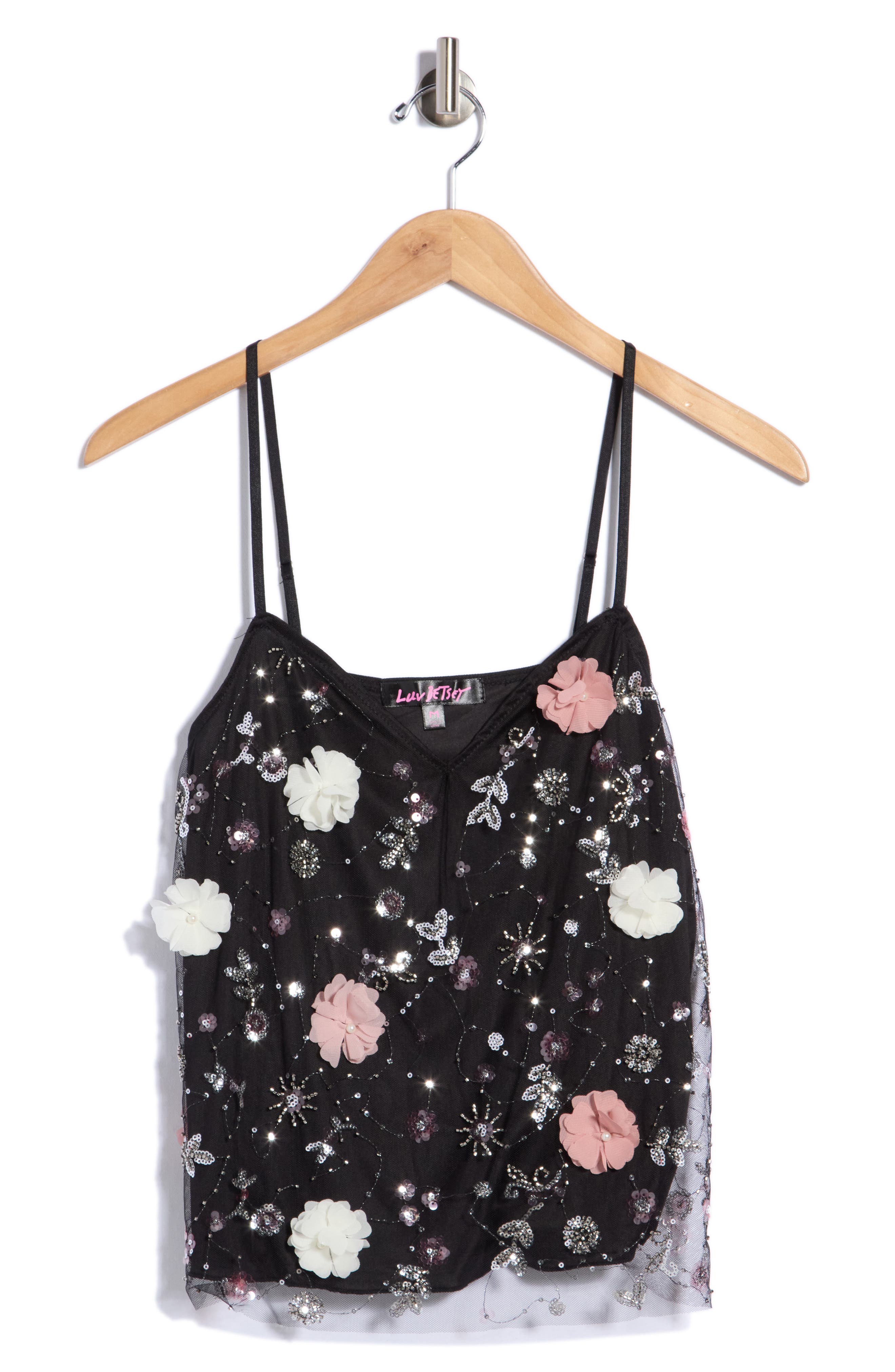 V-Neck Embellished Swing Camisole