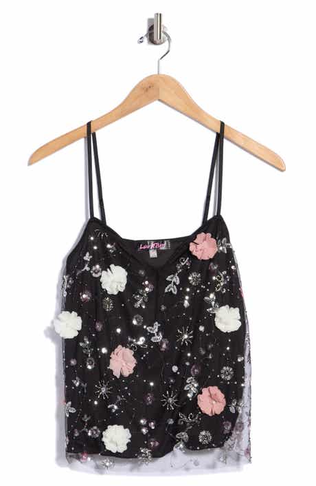 V-Neck Embellished Swing Camisole