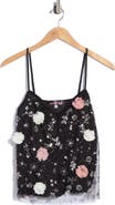 LUV BETSEY V-Neck Embellished Swing Camisole