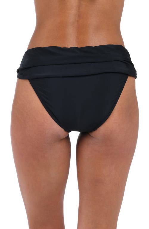 Sunshine 79 Solid Sasha Hipster Bikini Bottoms In Black