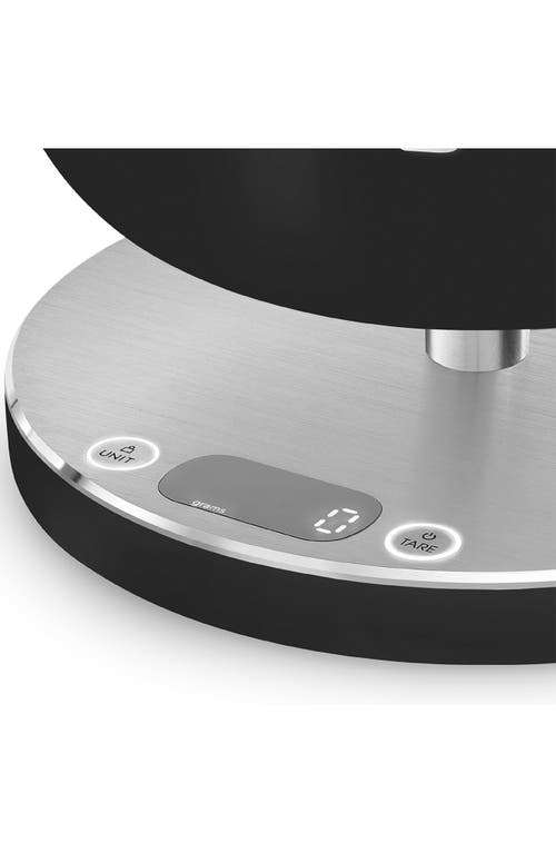 Smeg Contemporary Digital Rechargeable Kitchen Scale In Matte Black