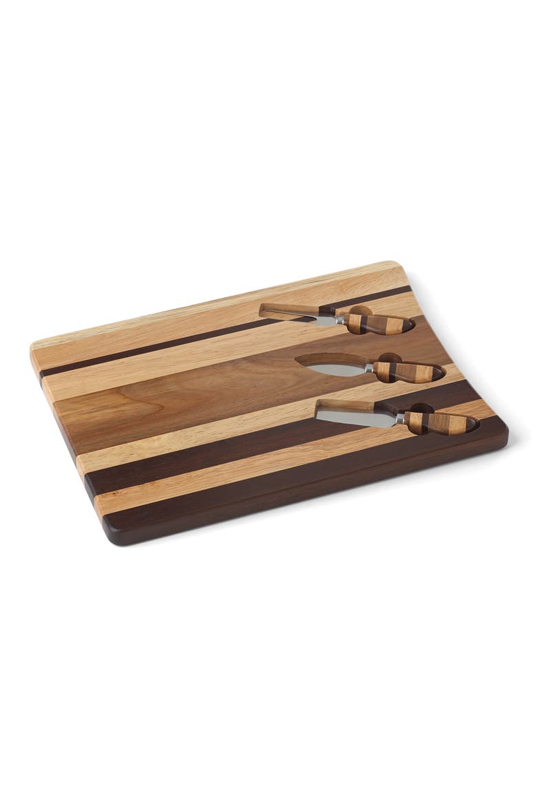 Signy Acacia Wood Cheese Board & Knife Set, Main, color, SIGNY