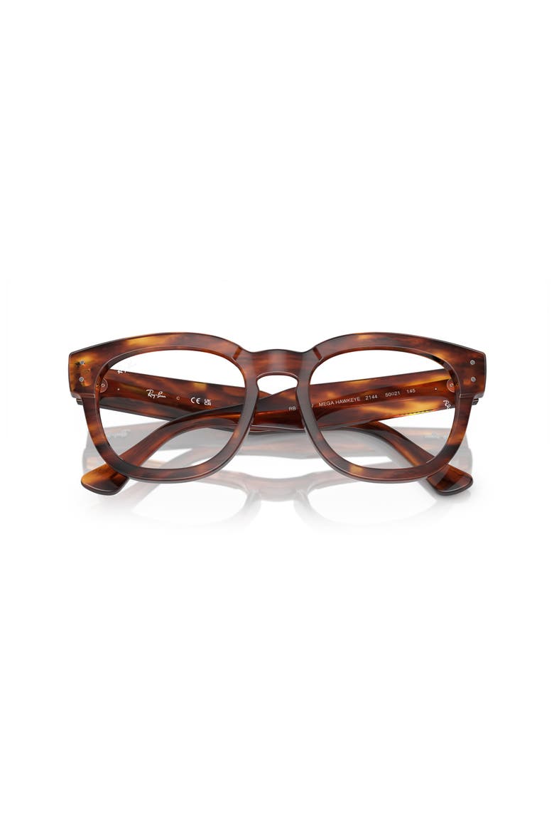 50mm Square optical glasses, Alternate, color, Brown