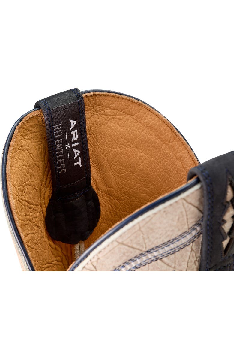 Ariat Futurity Relentless Western Boot, Alternate, color, Navy Bison