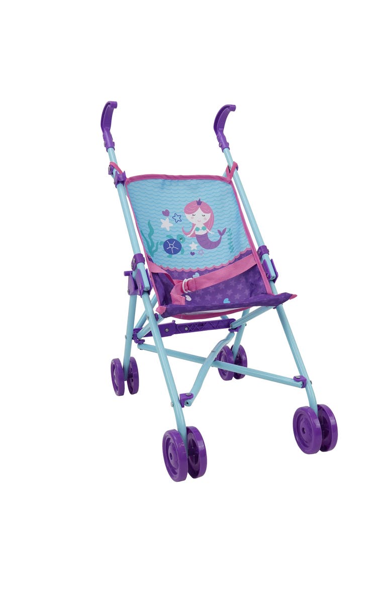 Mermaid Doll Umbrella Stroller, Main, color, Multicolored