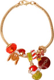 Dr. Seuss The Grinch Charm Bracelet for Women Official License, 7"