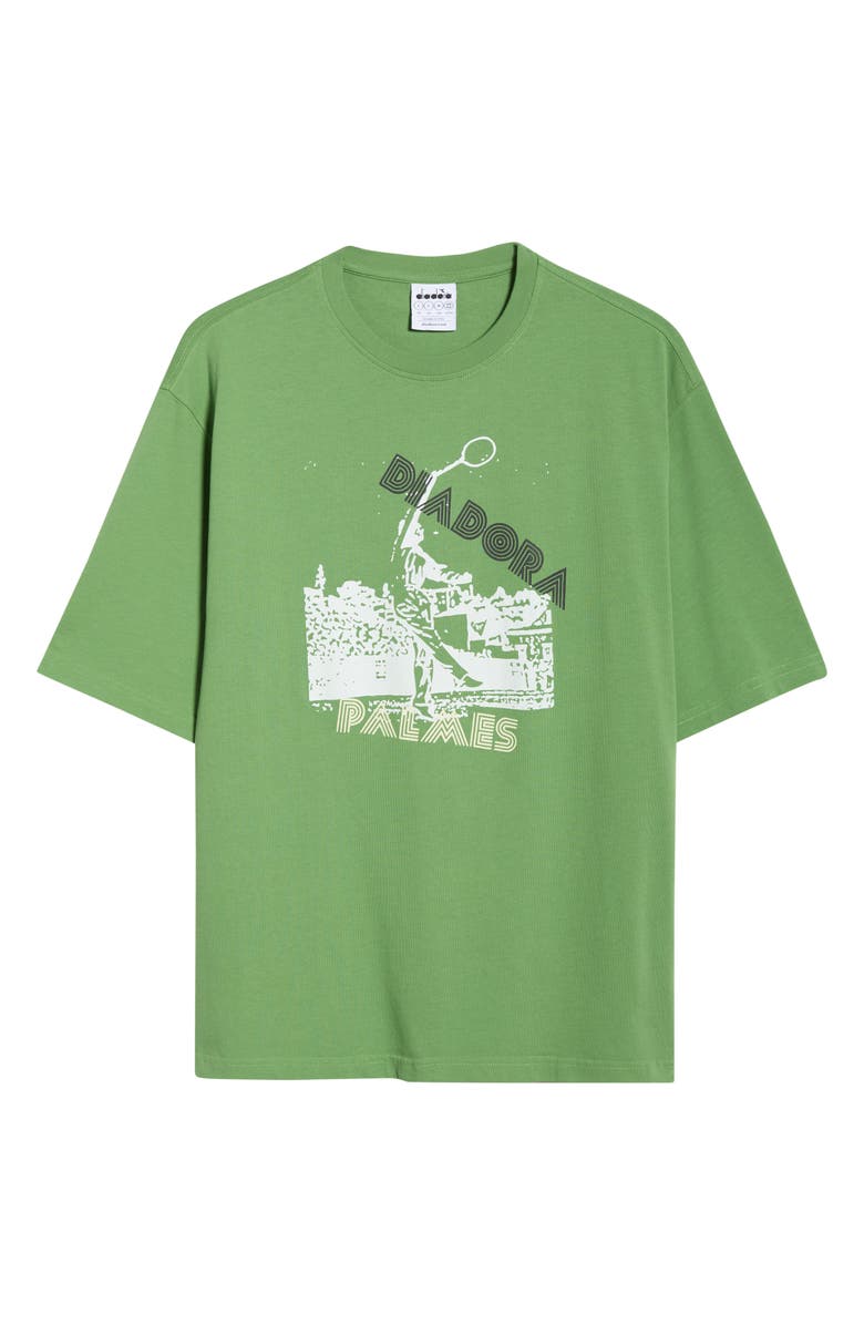Diadora Legacy Graphic T-Shirt, Alternate, color, Green English Ivy