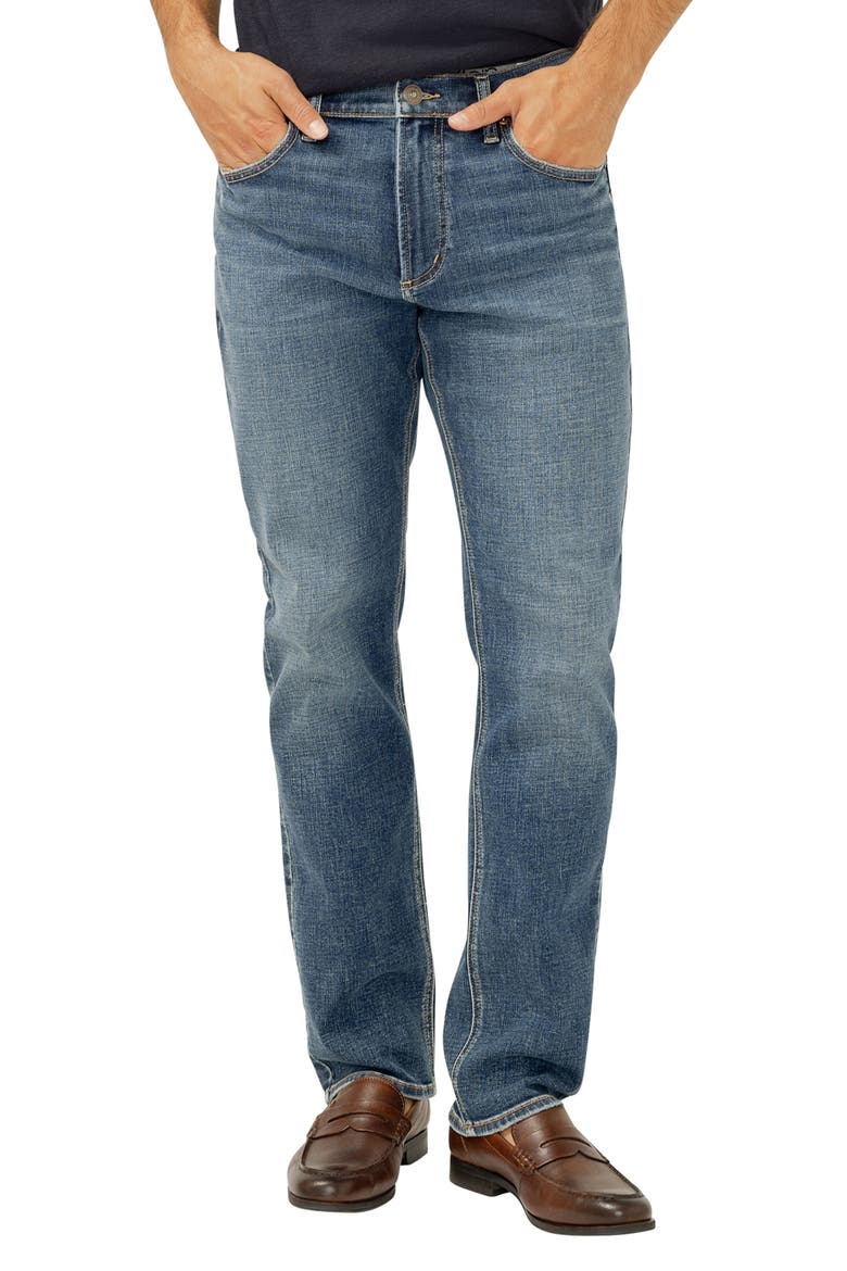 Machray Athletic Fit Straight Leg Jeans, Main, color, BARNES