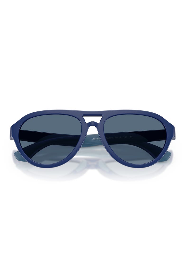 Kids' 51mm Pilot Sunglasses, Alternate, color, BLUE / DARK BLUE