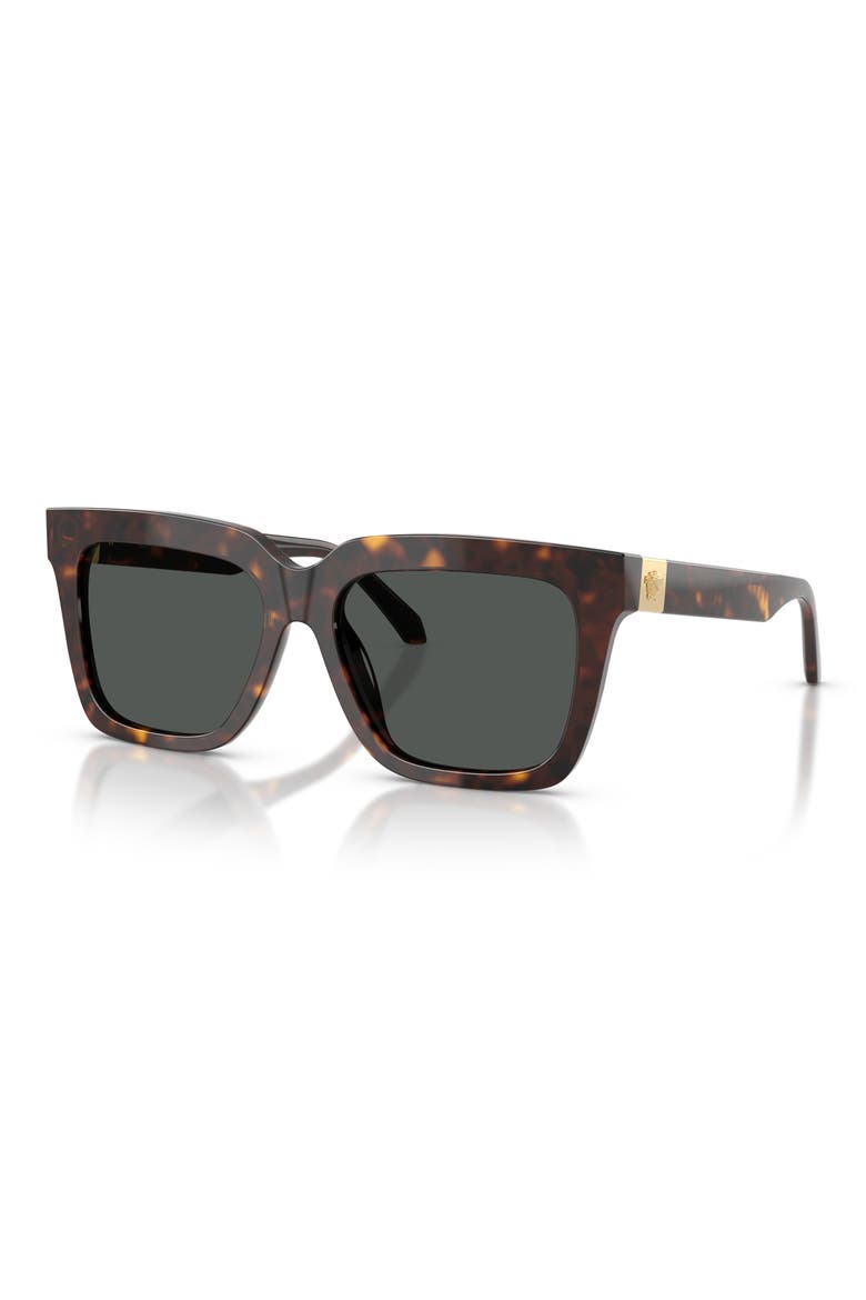 55mm Square Sunglasses, Alternate, color, HAVANA / DARK GREY