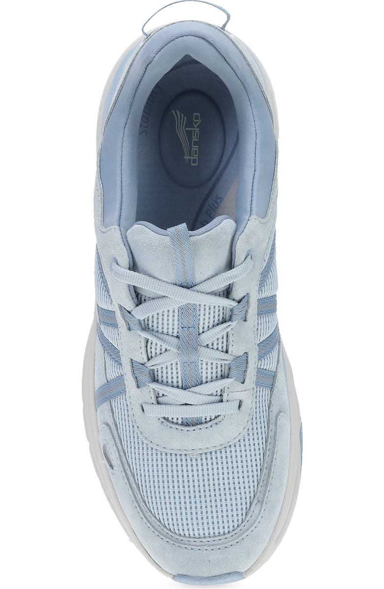 Dansko Poppy Sneaker, Alternate, color, Sky Suede