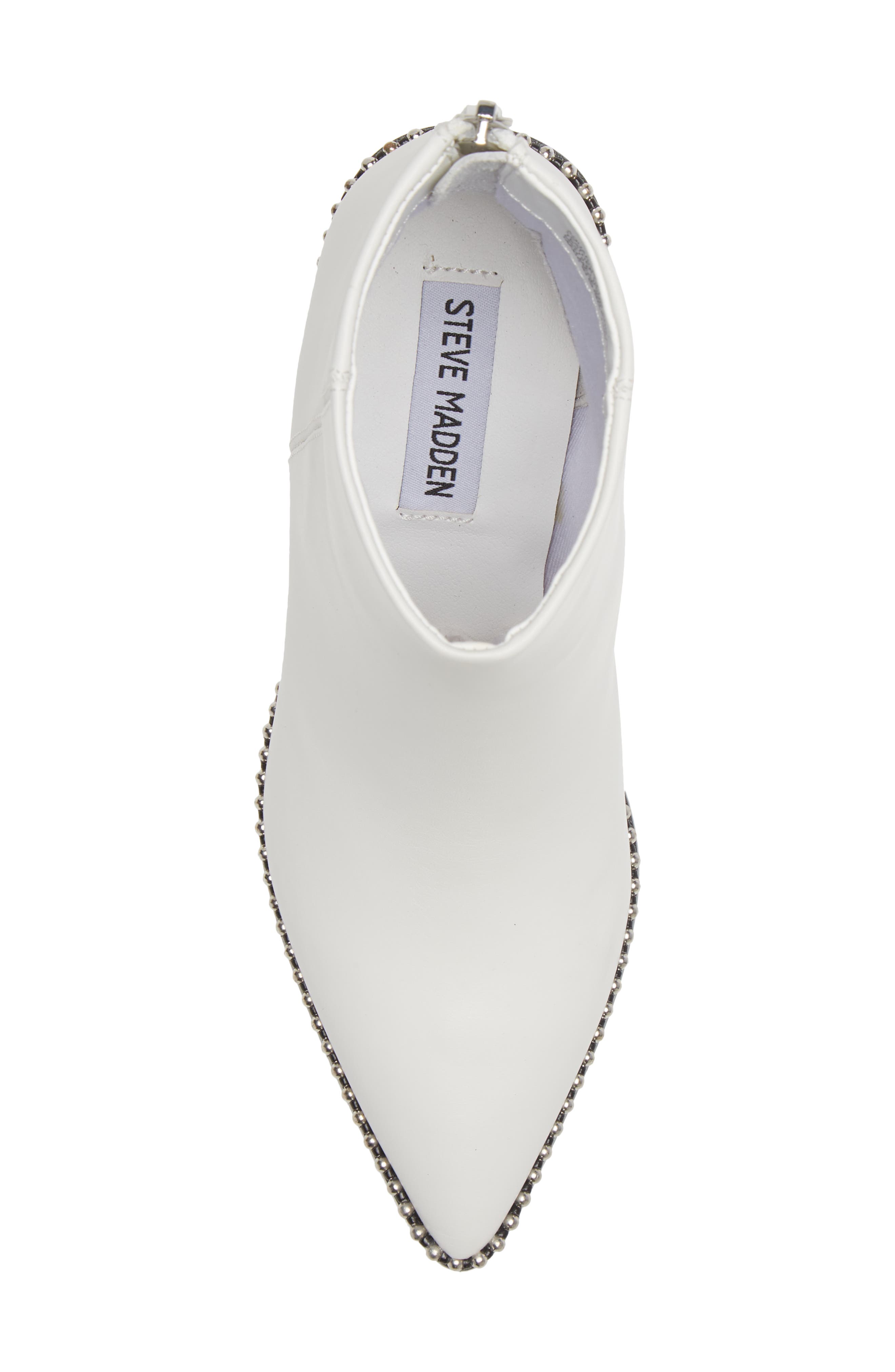 Aquarius Pointed Toe Bootie, Alternate, color, WHITE LEATHER