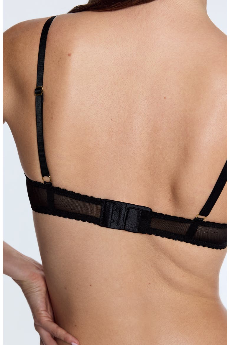 Signature Unlined Demi Bra, Alternate, color, Black