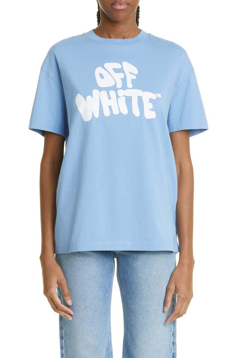 Off-White '70s Logo Cotton Graphic Tee, Main, color,