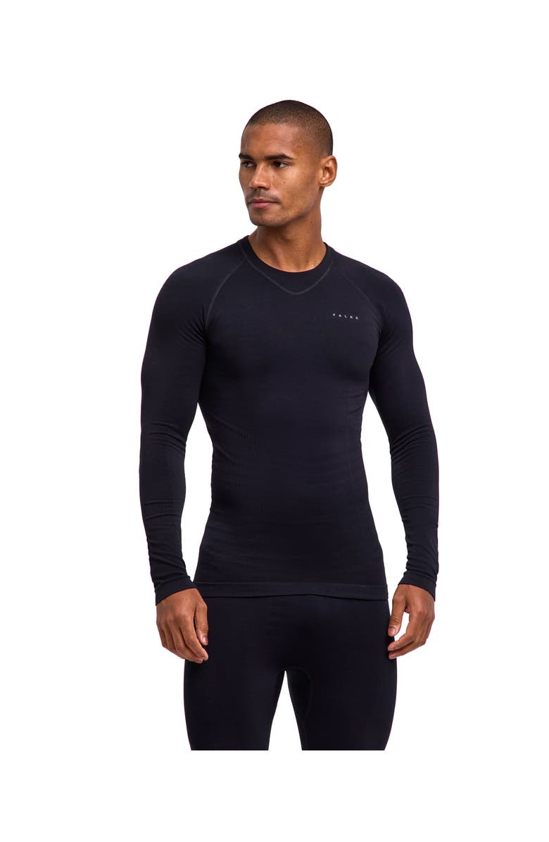 Falke Maximum Warm Sustainable Base Layer Top, Alternate, color, Black