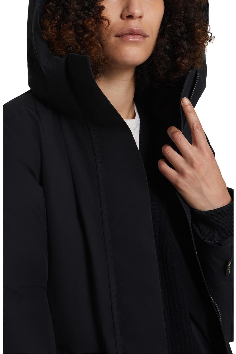 Holly Arctic Down Waterproof Parka with Genuine Fox Fur Trim, Alternate, color, BLACK