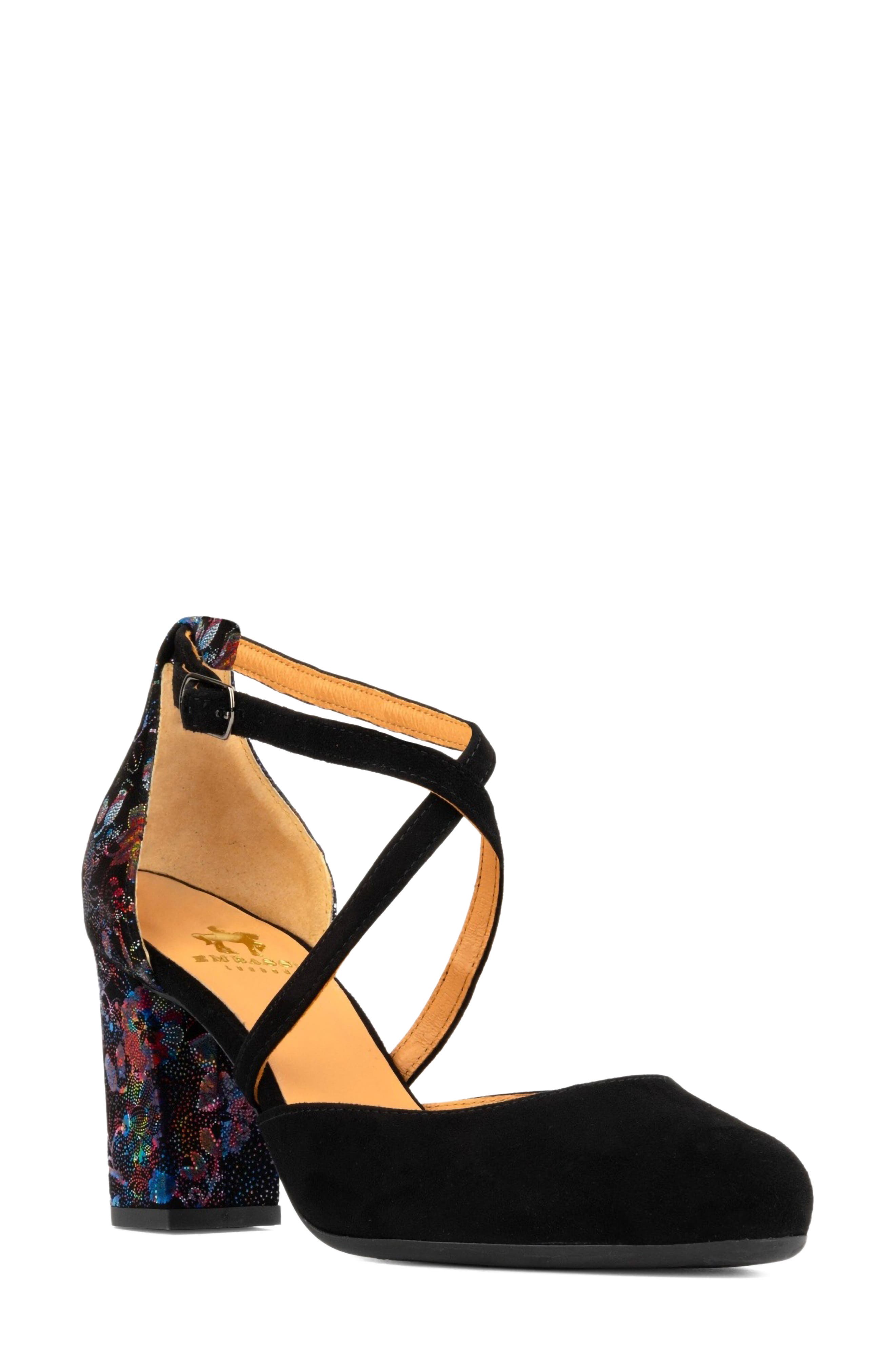Kylie Ankle Strap Pump, Main, color, BLACK