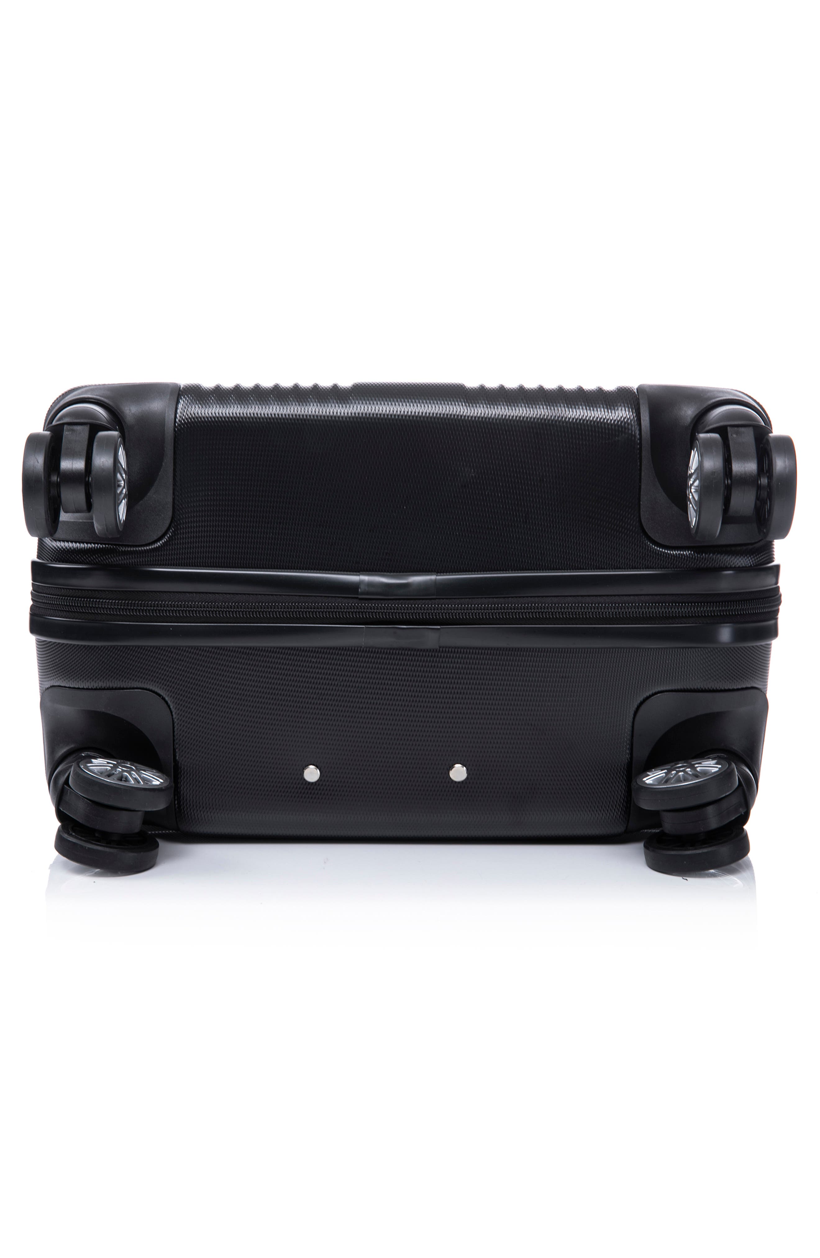 TUCCI Lustria Hardshell 3-Piece Spinner Luggage Set, Alternate, color, Black