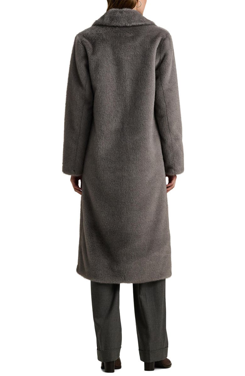 Lauren Ralph Lauren Faux Fur Coat, Alternate, color, Grey