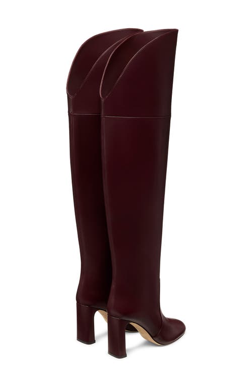 Stuart Weitzman Babette Over The Knee Tubo 85 Boot In Purple