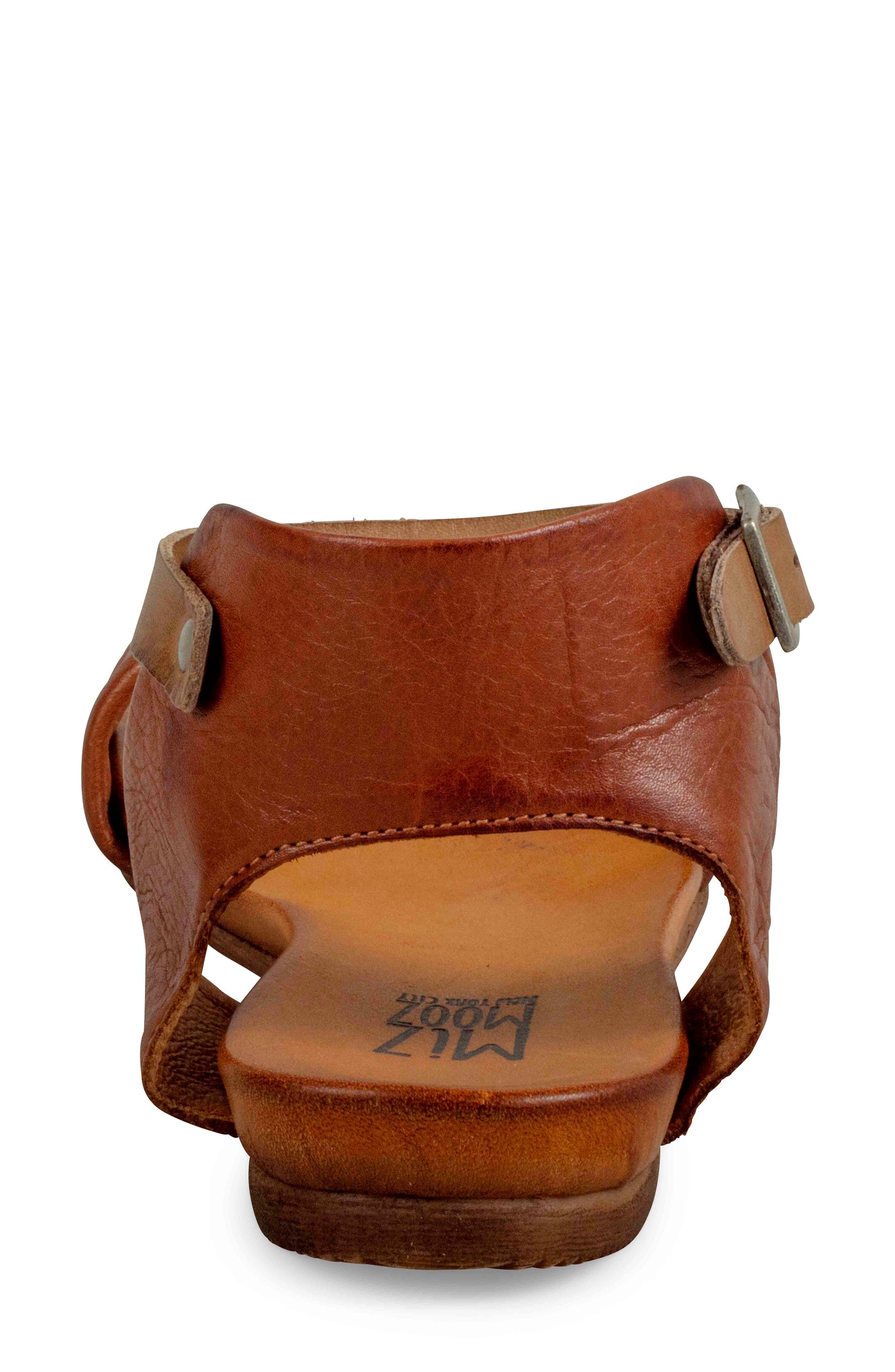 Miz Mooz Alanis Flat Sandal, Alternate, color, Brandy