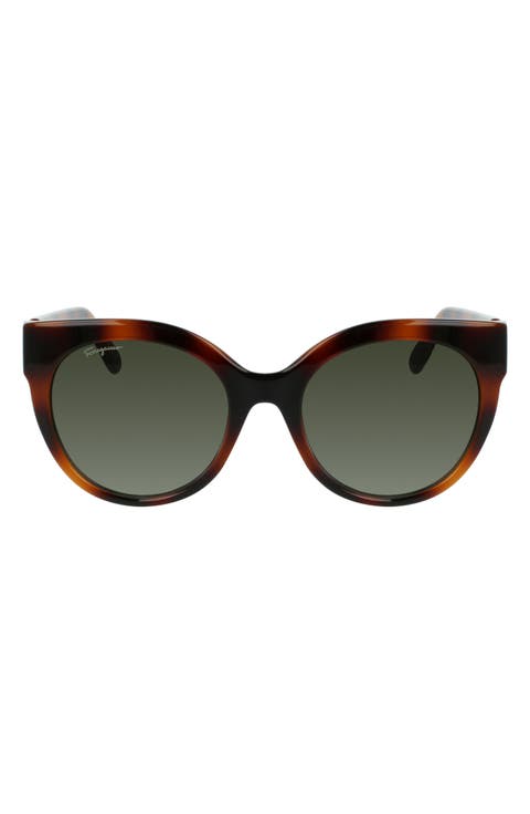 Gancini 53mm Round Sunglasses