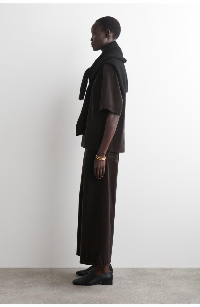 COS Corduroy Culottes, Alternate, color, Dark Brown