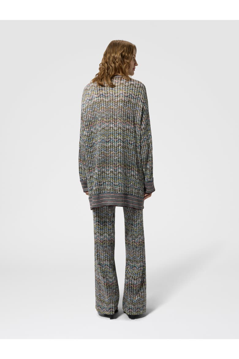 Oversized Viscose-blend Cardigan With Sequins, Alternate, color, Multicoloured