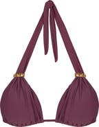 ViX Paula Hermanny Bia Tube Solid Halter Bikini Top