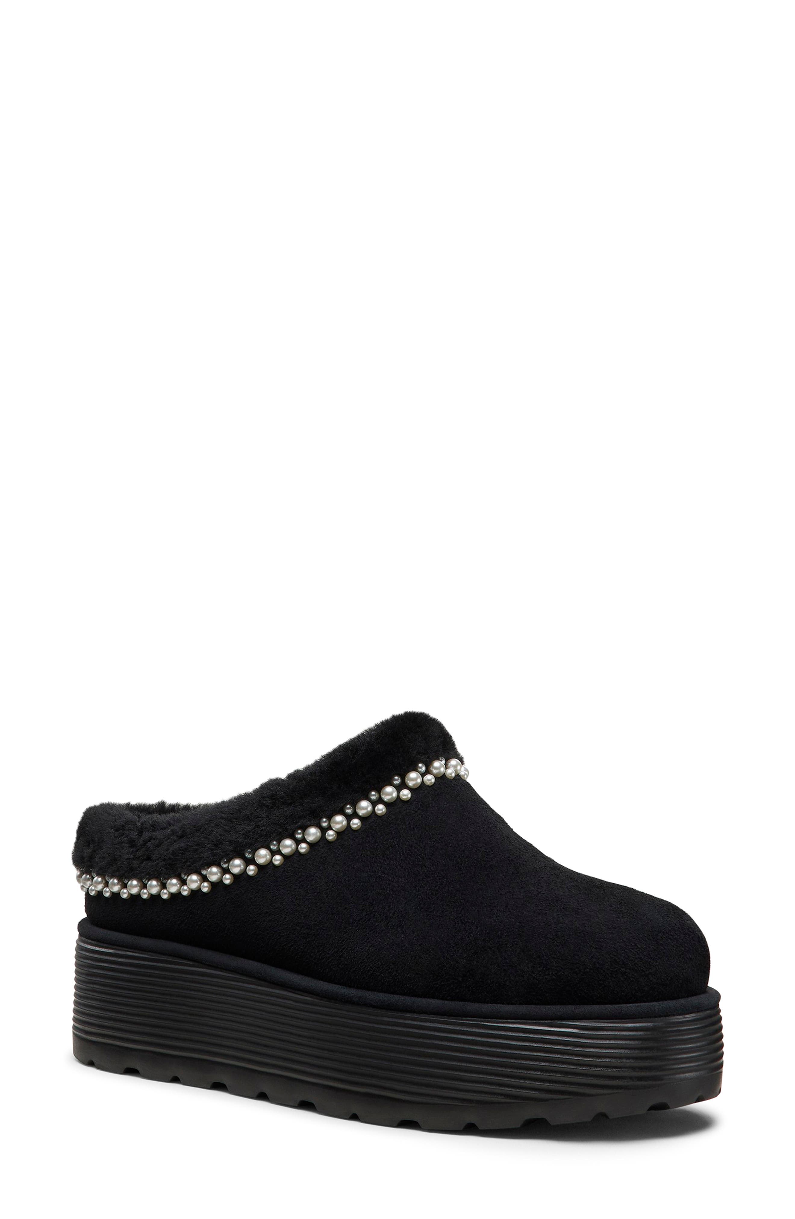 Nellie Genuine Shearling Platform Clog