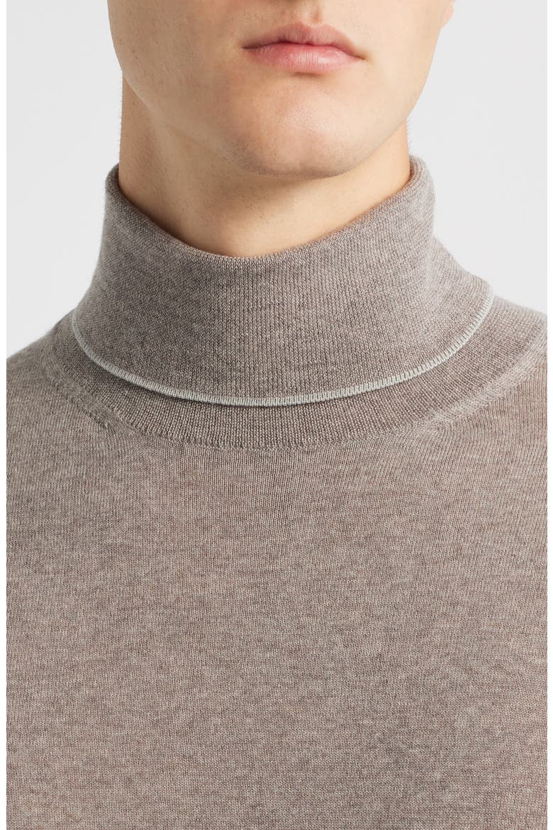 Turtleneck Wool Sweater, Alternate, color, BEIGE