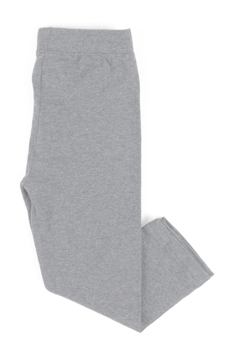 Leveret Girls Cotton Leggings, Solid Colors, Alternate, color, Light Gray