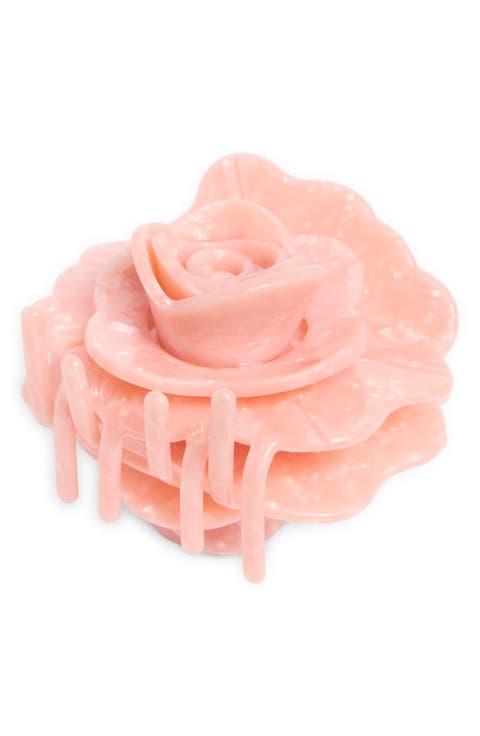 Origami Rose Claw Clip