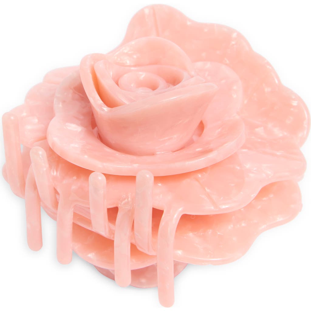 Solar Eclipse Origami Rose Claw Clip In Pink