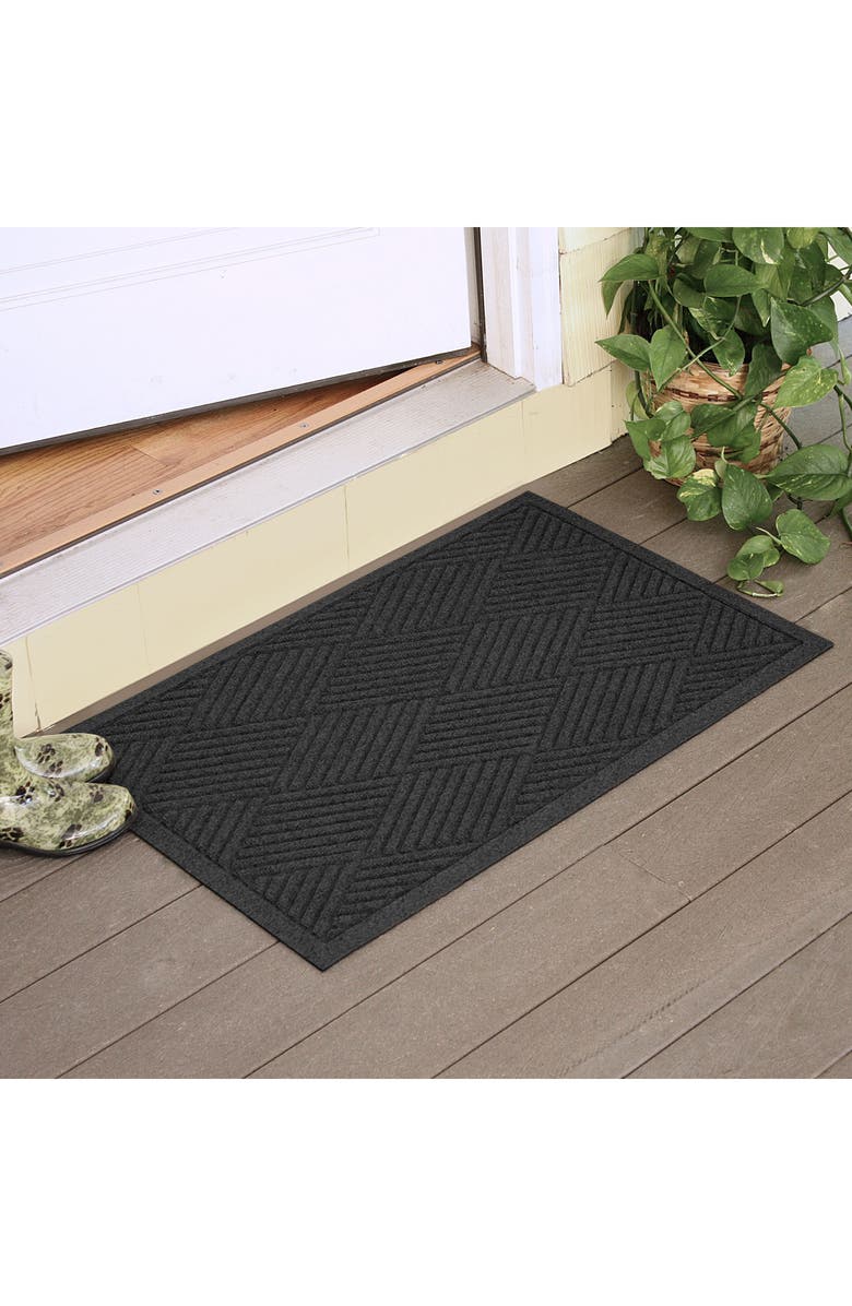 Bungalow Flooring WaterHog Diamonds Floor Mat, Alternate, color, Charcoal