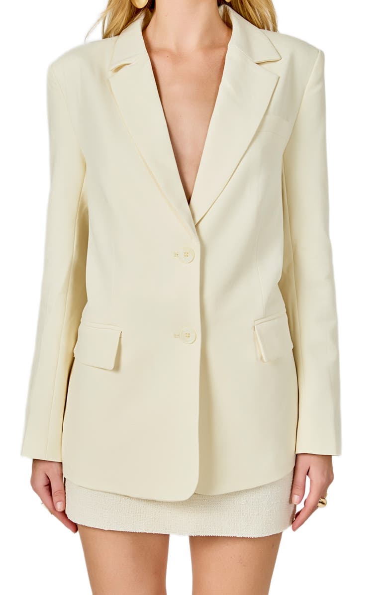 Endless Rose Two-Button Blazer, Alternate, color, Butter