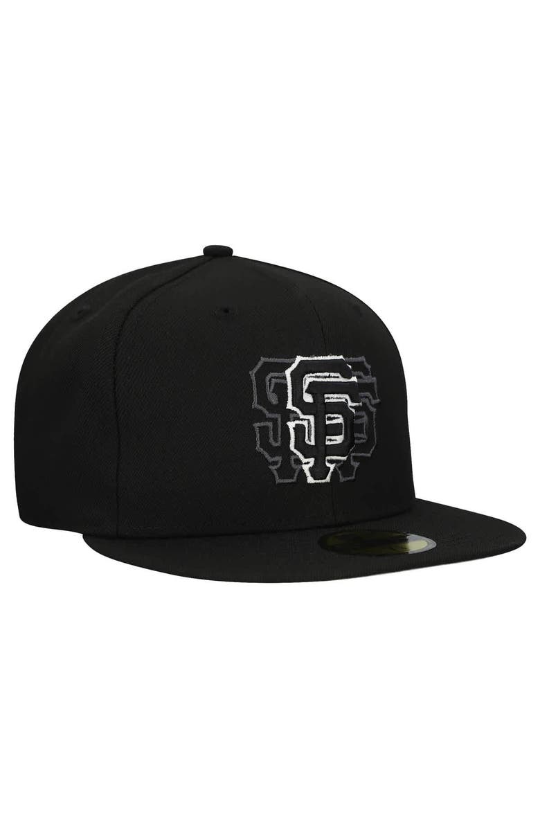 New Era Men's New Era Black San Francisco Giants Tri-Hit 59FIFTY Fitted Hat, Alternate, color, 